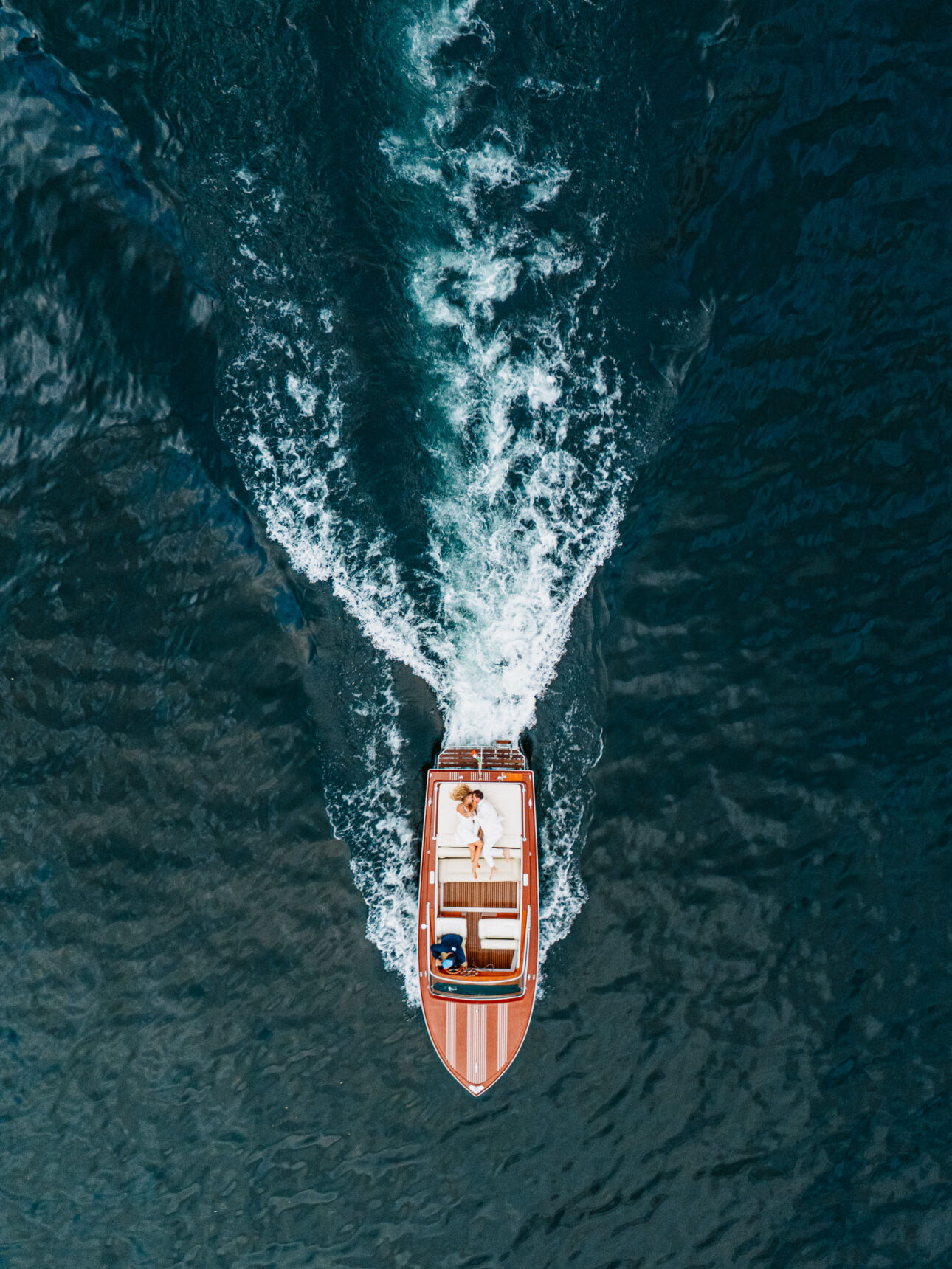 Lake Como Boat Elopement
