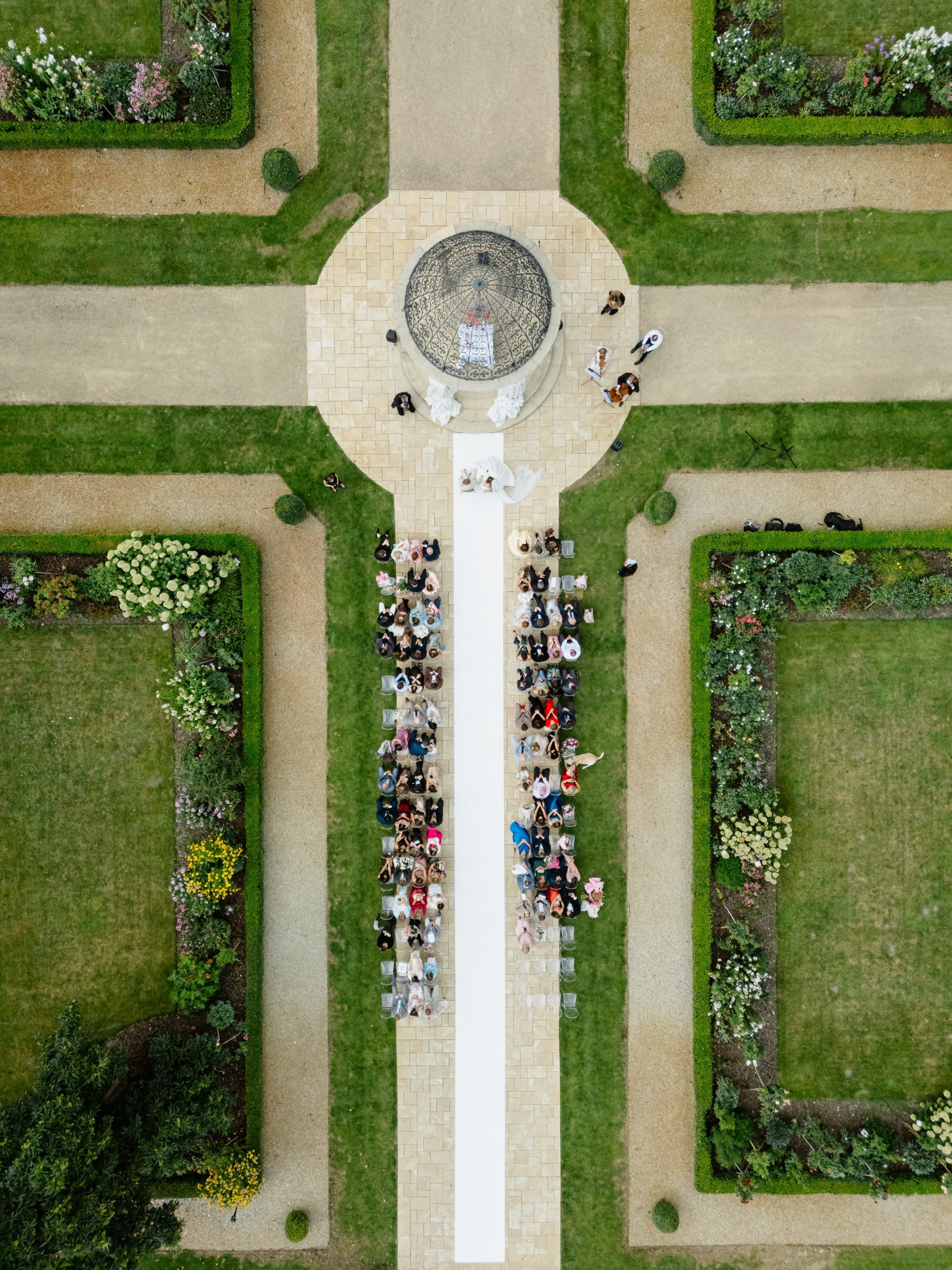 drone wedding photography